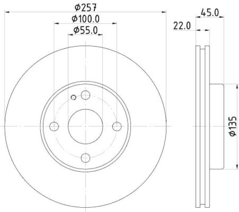 HELLA 8DD 355 103-181 Bremsscheibe 50202