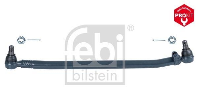 FEBI BILSTEIN 35063 Lenkstange mit Kronenmuttern und Splinten für Iveco