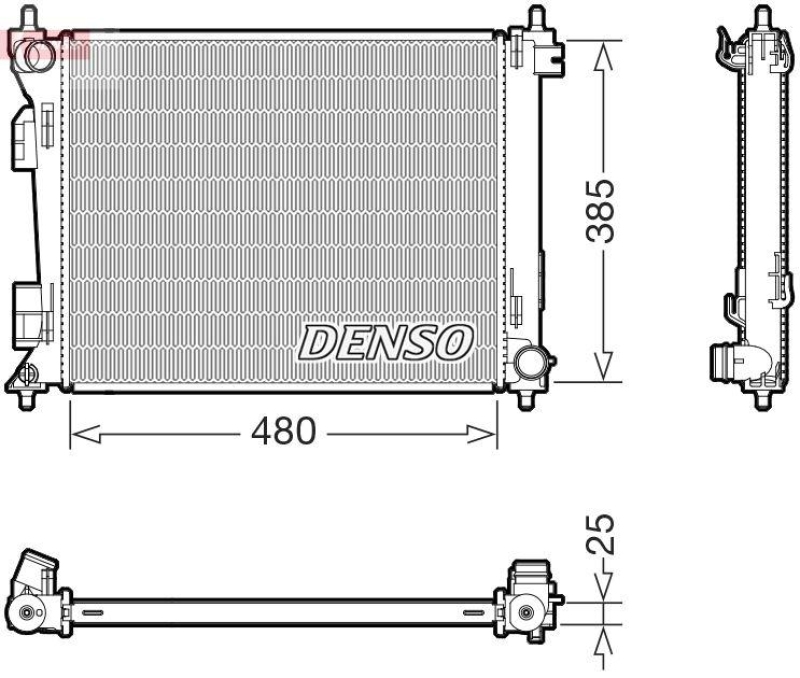 DENSO DRM43010 Kühler KIA STONIC 1.6 CRDi (17-)