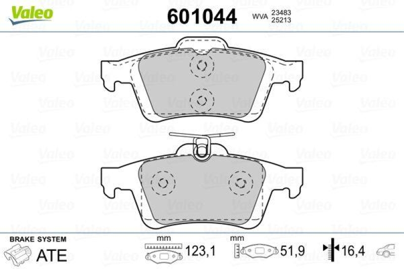 VALEO 601044 SBB-Satz PREMIUM