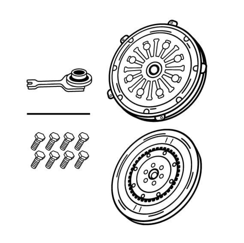 VALEO 855302 Dual Dry Clutch DMF Fullpack