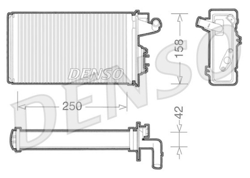 DENSO DRR09010 Wärmetauscher FIAT TEMPRA