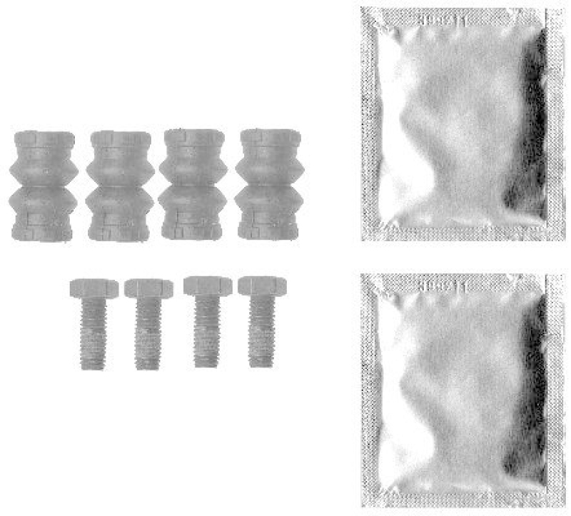 HELLA 8DZ 355 201-621 Zubehörsatz Bremssattel K0398