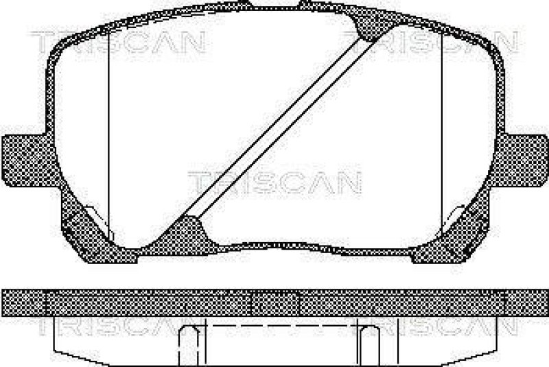 TRISCAN 8110 13055 Bremsbelag Vorne für Toyota Avensis Verso