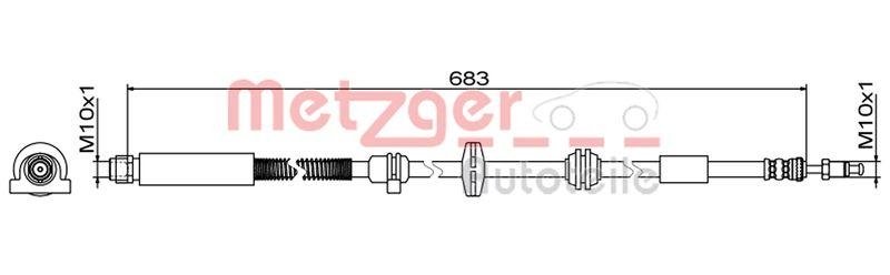 METZGER 4110949 Bremsschlauch f&uuml;r BMW VA links/rechts