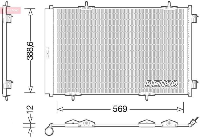 DENSO DCN21030 Kondensator A/C PEUGEOT 301 1.6 VTi 115 (2012 - )