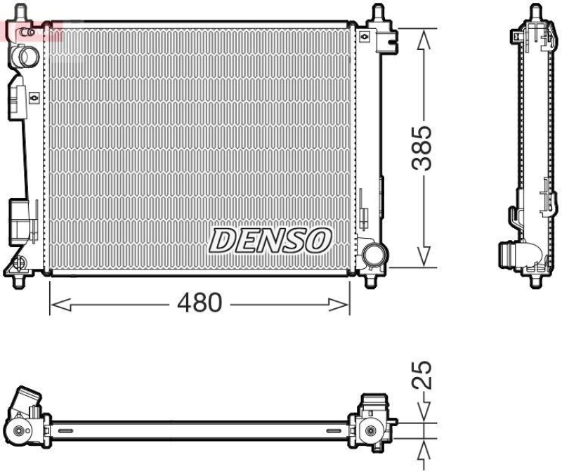 DENSO DRM43011 Kühler KIA STONIC 1.0 T-GDI (17-)