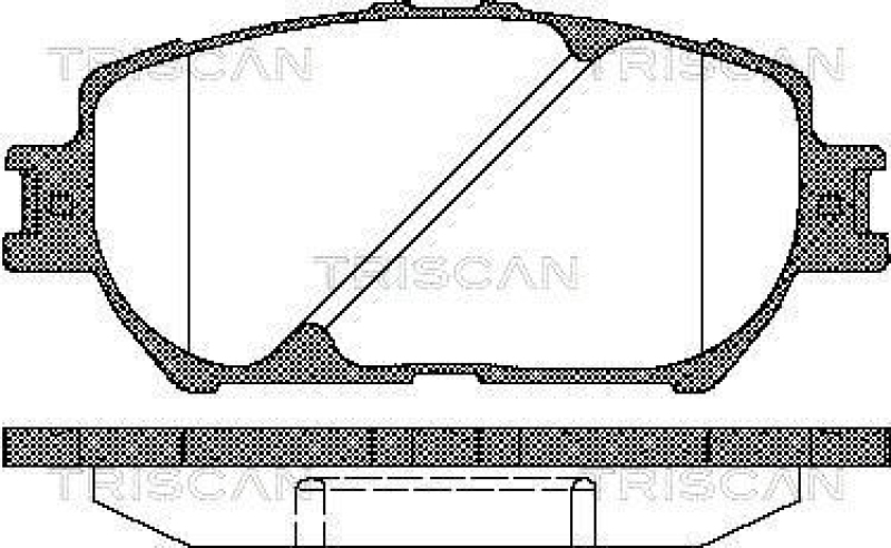 TRISCAN 8110 13056 Bremsbelag Vorne für Toyota Camry