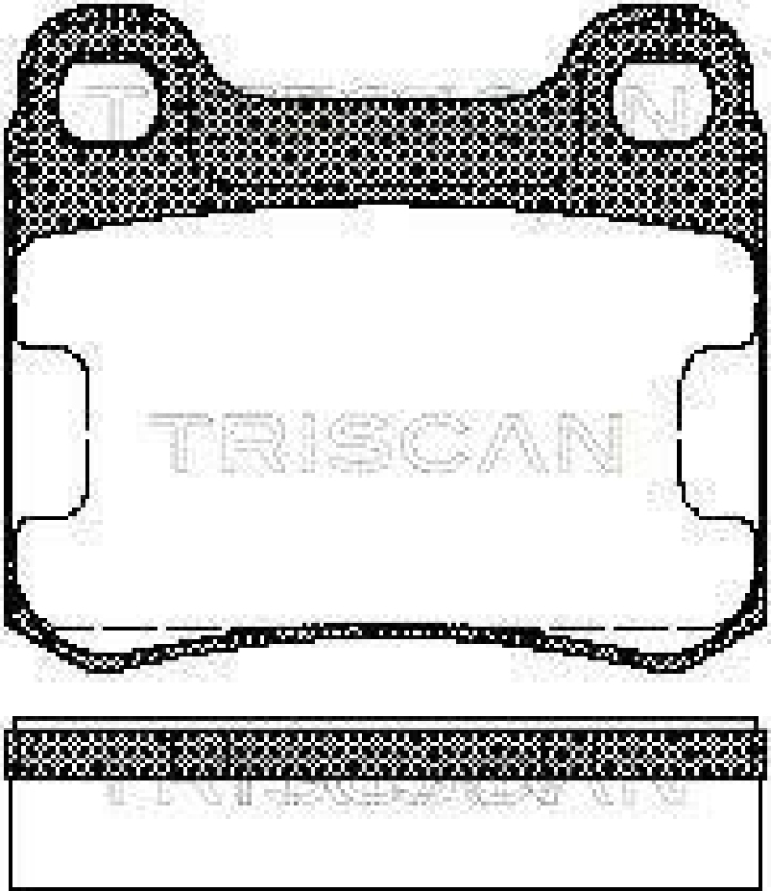 TRISCAN 8110 23115 Bremsbelag Hinten für Mercedes