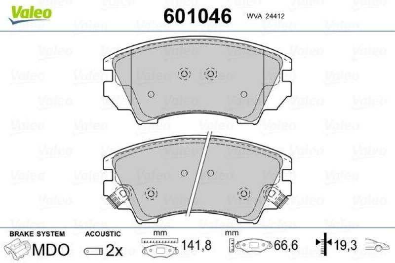 VALEO 601046 SBB-Satz PREMIUM