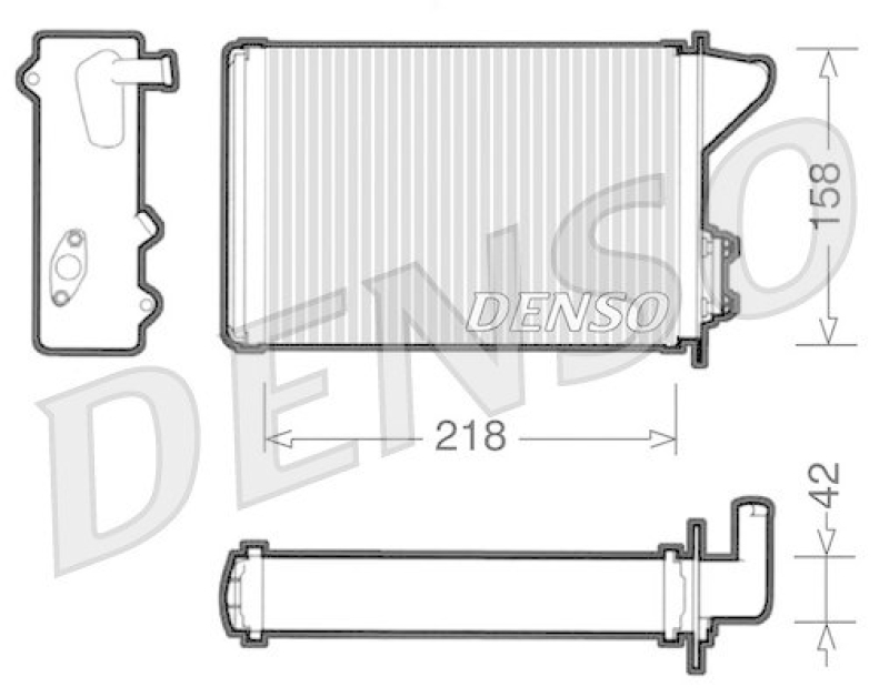 DENSO DRR09040 Wärmetauscher FIAT UNO (83-)