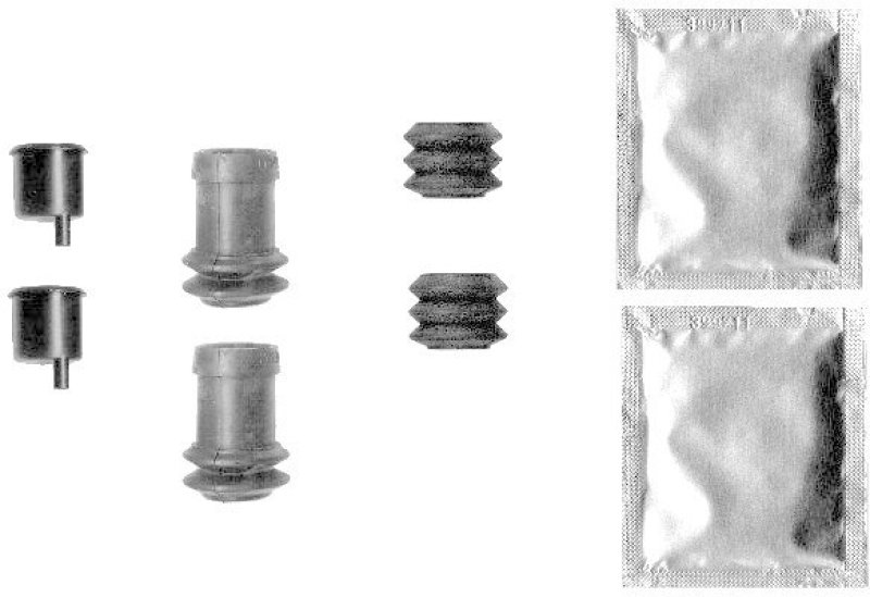 HELLA 8DZ 355 201-631 Zubehörsatz Bremssattel K0399