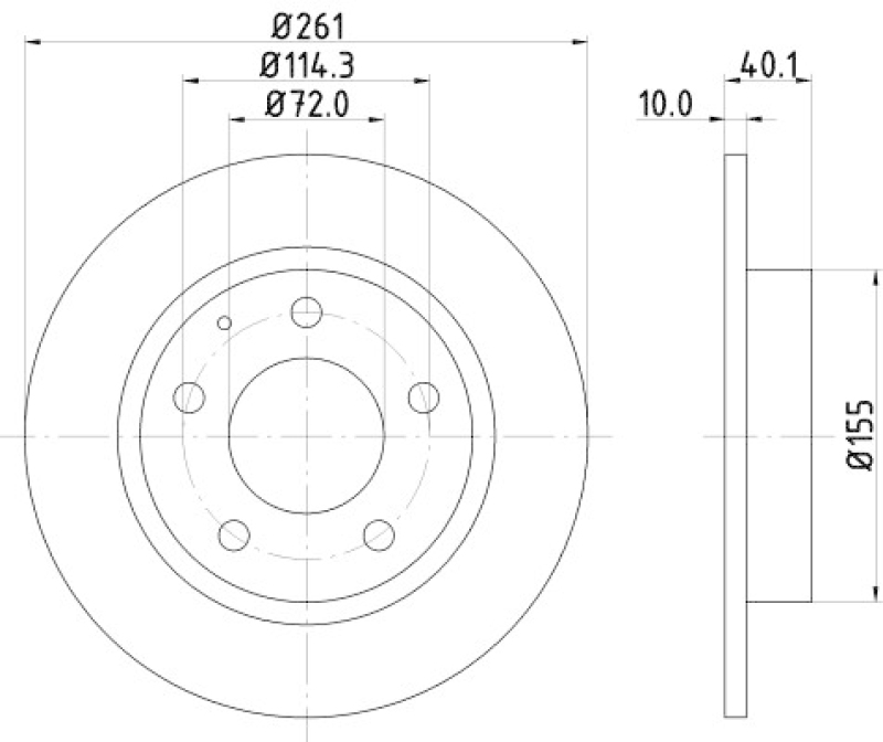 HELLA 8DD 355 103-231 Bremsscheibe