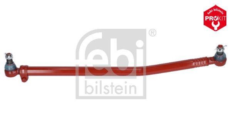 FEBI BILSTEIN 08798 Lenkstange mit Kronenmuttern und Splinten, vom Lenkgetriebe zur 1. Vorderachse f&uuml;r RENAULT (RVI)