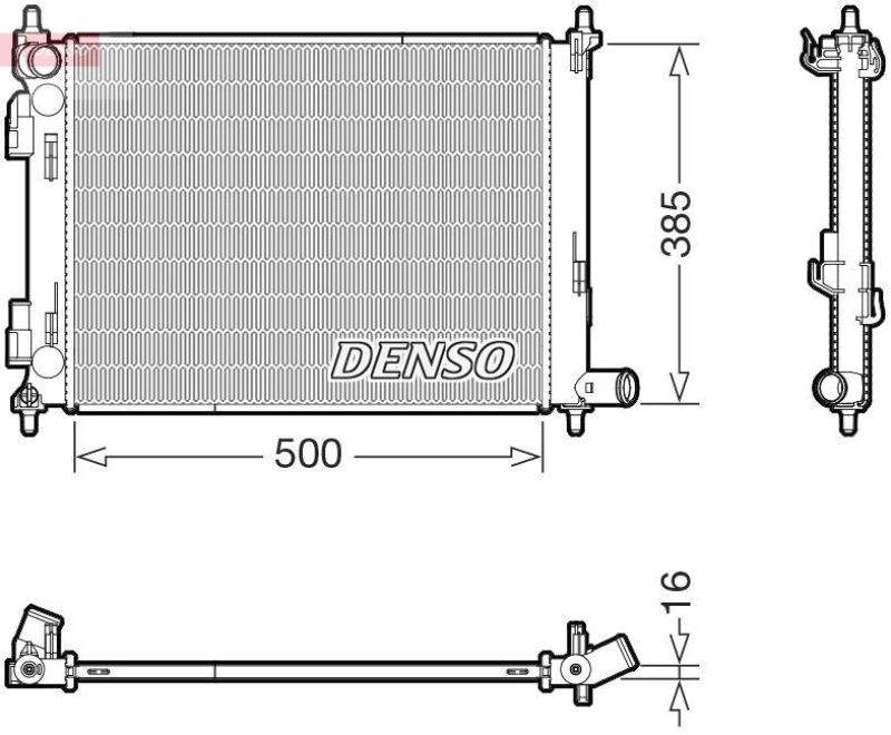 DENSO DRM43013 Kühler KIA RIO IV 1.25 (17-)