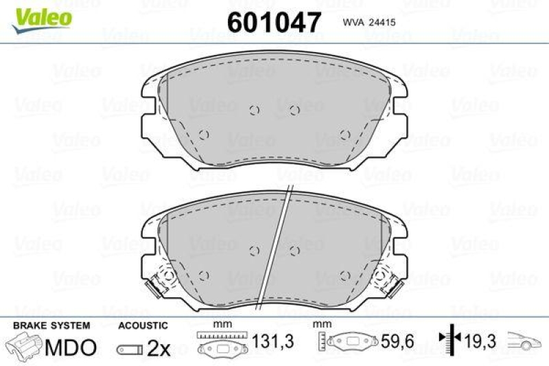 VALEO 601047 SBB-Satz PREMIUM