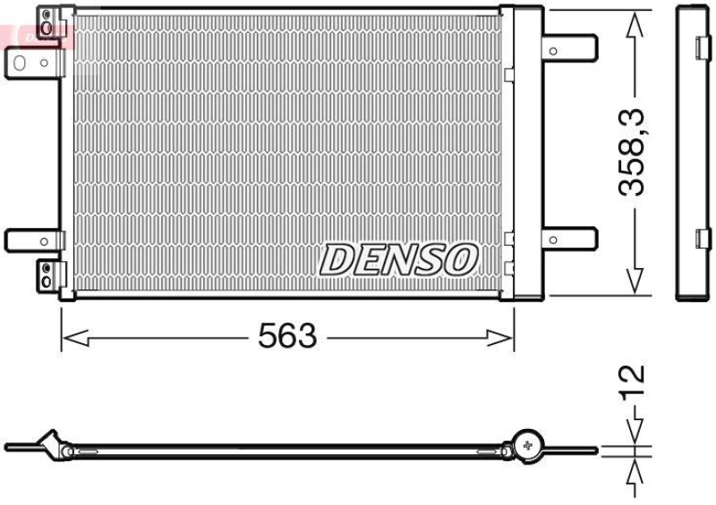 DENSO DCN21032 Kondensator A/C PEUGEOT 308 SW II (14-)