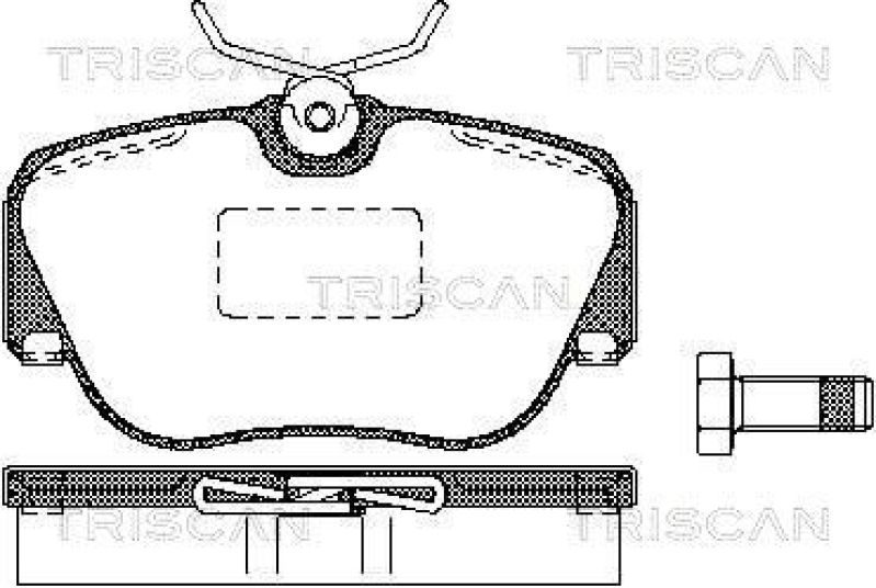 TRISCAN 8110 23936 Bremsbelag Vorne für Mercedes W201