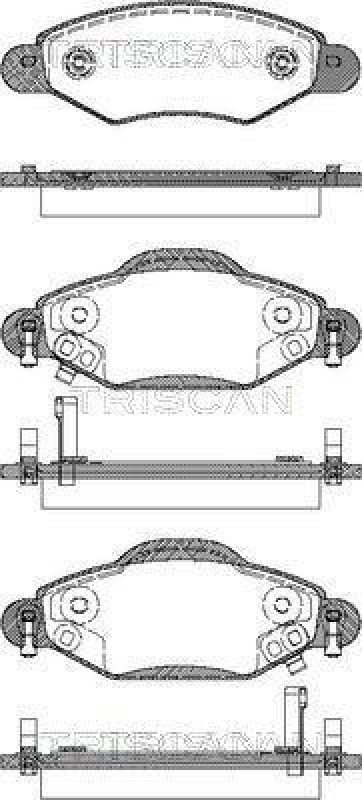 TRISCAN 8110 13059 Bremsbelag Vorne für Toyota Yaris