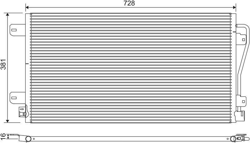 VALEO 817601 Klimakondensator 376x690mm