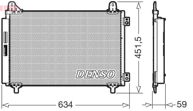 DENSO DCN21034 Kondensator A/C OPEL CORSA F 1.2 Turbo (19-)