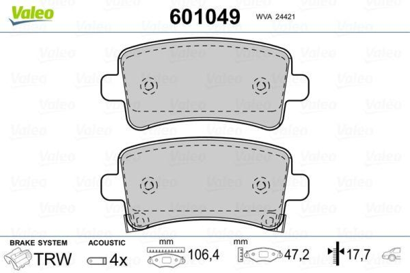 VALEO 601049 SBB-Satz PREMIUM