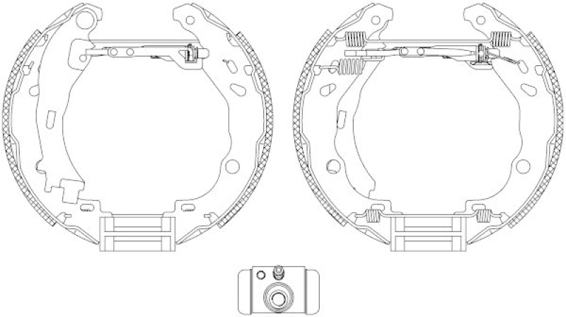 HELLA 8DB 355 005-111 Bremsbackensatz für P.S.A