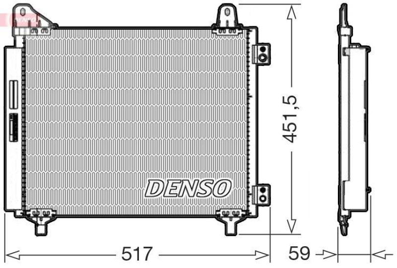 DENSO DCN21035 Kondensator A/C OPEL CORSA F (P2JO) 1.2 Turbo (19-)