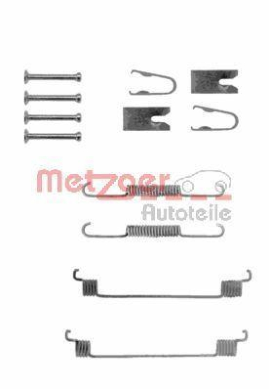 METZGER 105-0789 Zubehörsatz, Bremsbacken für FIAT