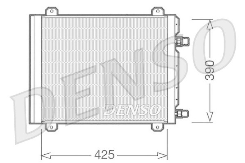 DENSO DCN23004 Kondensator A/C RENAULT TWINGO I (C06_) 1.2 (C066, C068) (1996 - )