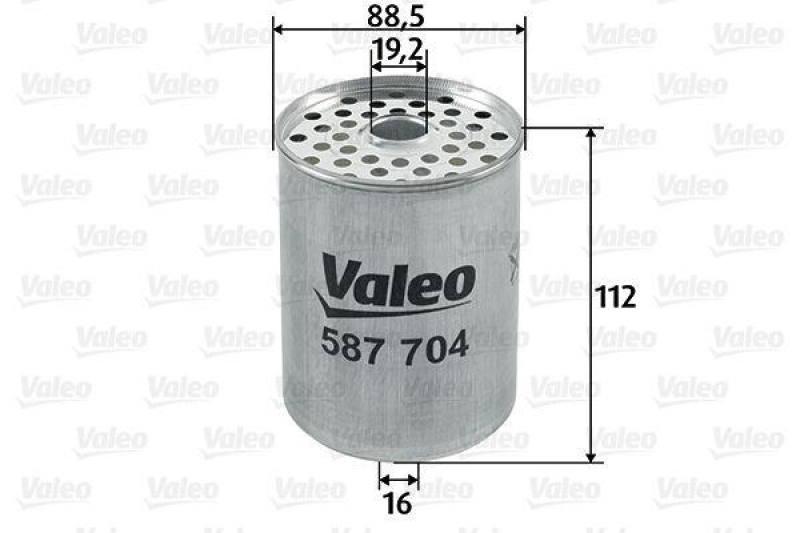 VALEO 587704 Kraftstofffilter, Diesel