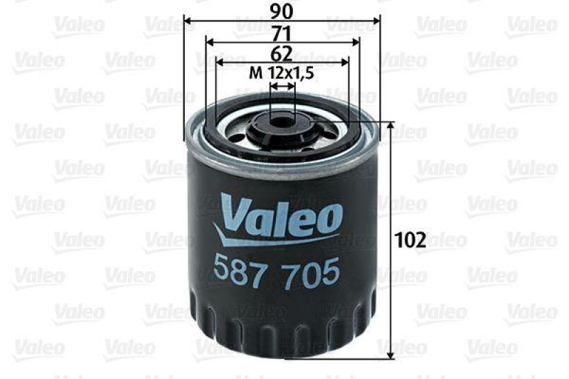 VALEO 587705 Kraftstofffilter, Diesel