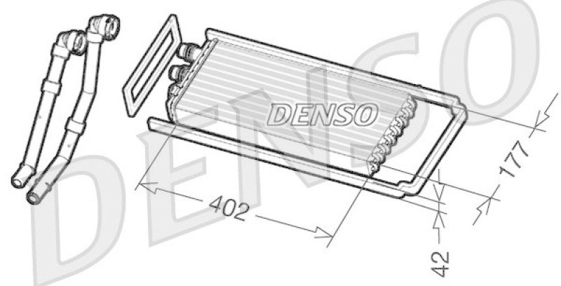 DENSO DRR12100 Wärmetauscher IVECO CV Stralis (02- )