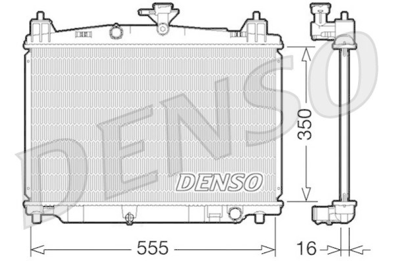 DENSO DRM44016 Kühler MAZDA 2 (DE) 1.3 (2007 - )