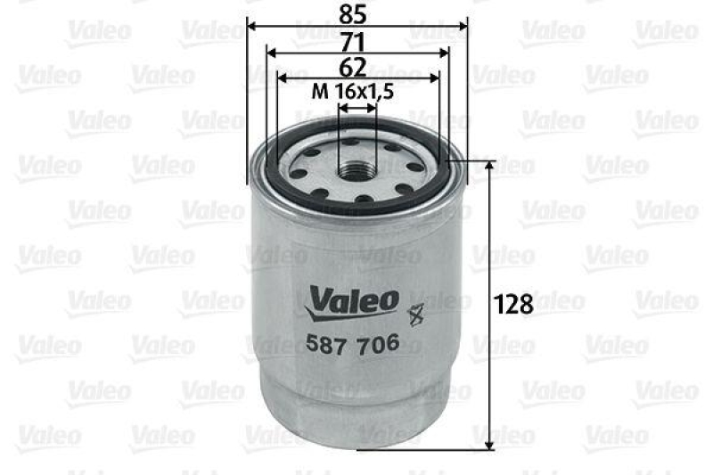 VALEO 587706 Kraftstofffilter, Diesel