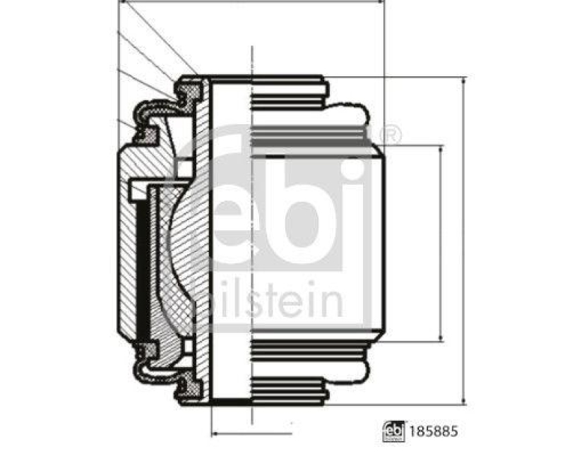 FEBI BILSTEIN 185885 Querlenkerlager für SUBARU