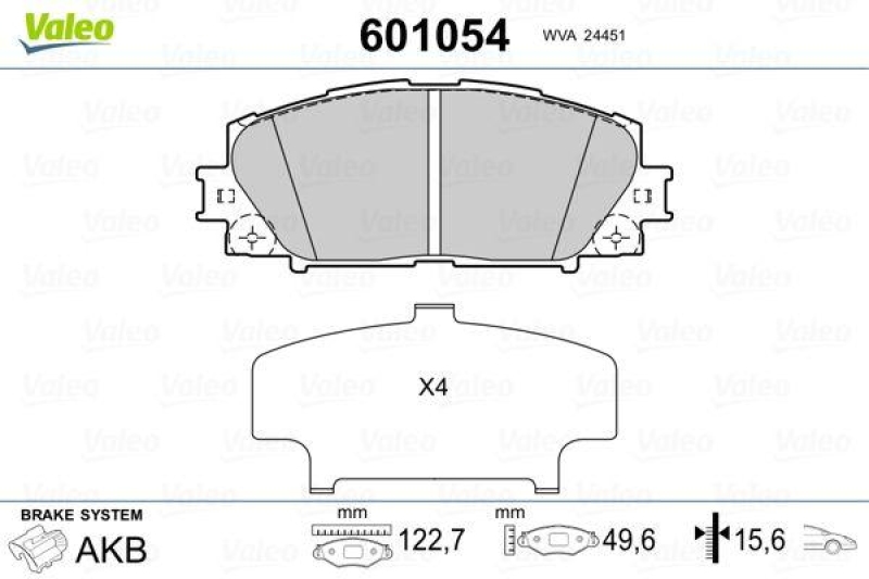 VALEO 601054 SBB-Satz PREMIUM