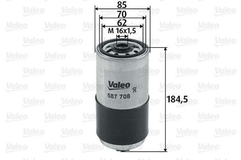 VALEO 587708 Kraftstofffilter, Diesel