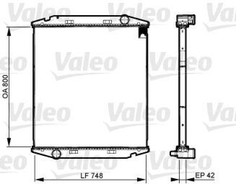 VALEO 733510 Motorkühler IVECO EUROSTAR (93-)/EU