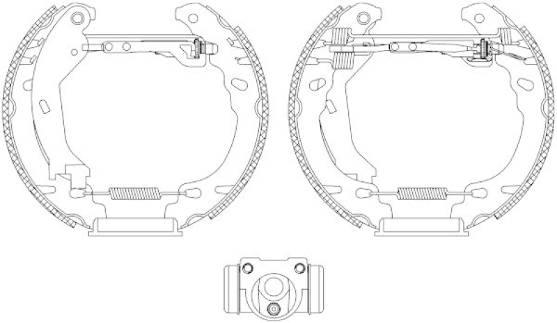 HELLA 8DB 355 005-261 Bremsbackensatz R1317