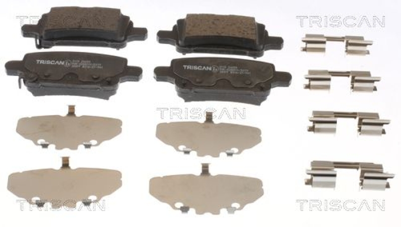 TRISCAN 8110 24059 Bremsbelag Hinten für Opel, Vauxhall