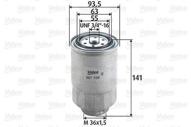 VALEO 587709 Kraftstofffilter, Diesel