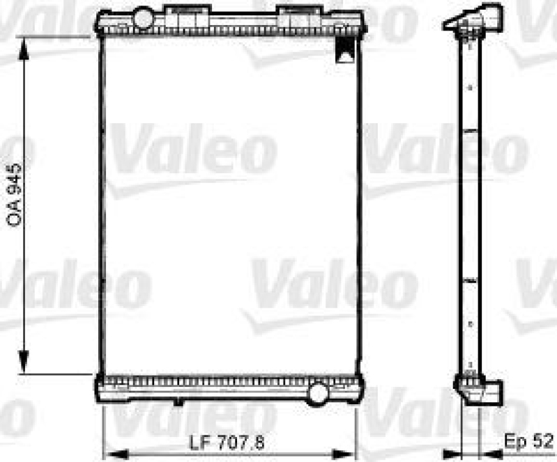 VALEO 733511 Motorkühler MAN F2000 (94-)