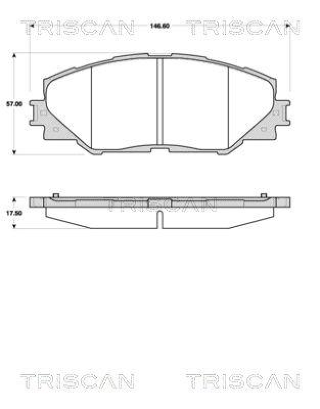 TRISCAN 8110 13068 Bremsbelag Vorne für Toyota Auris, Rav 4