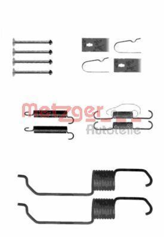 METZGER 105-0798 Zubehörsatz, Bremsbacken für FORD