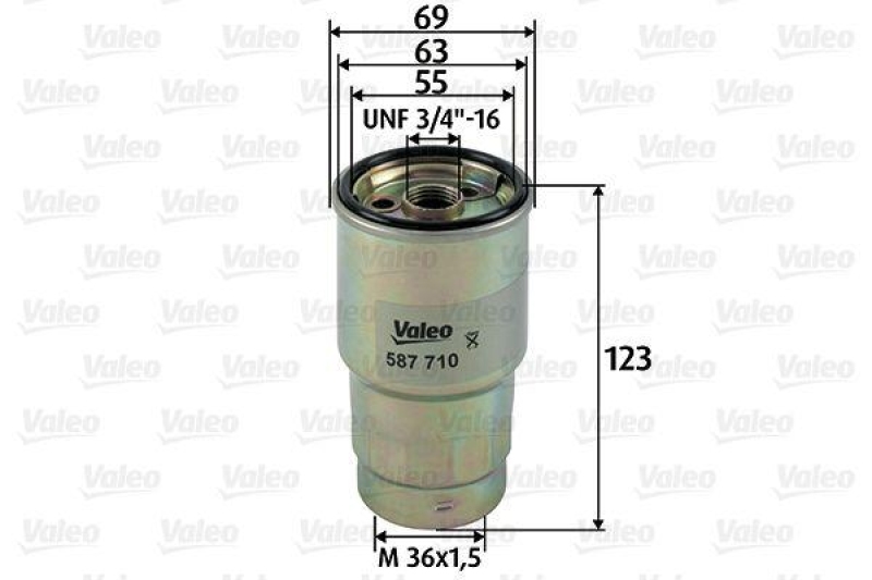 VALEO 587710 Kraftstofffilter, Diesel