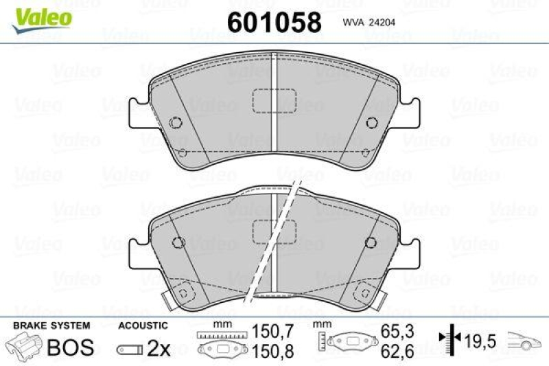 VALEO 601058 SBB-Satz PREMIUM