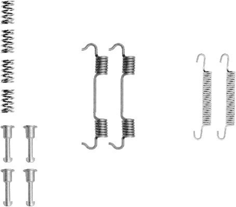 HELLA 8DZ 355 201-801 Zubehörsatz, Bremsbacken für BMW