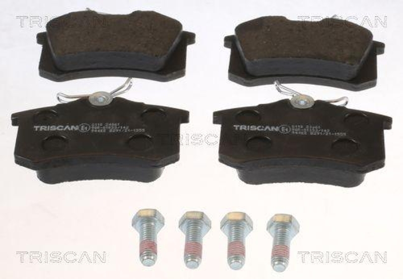 TRISCAN 8110 24061 Bremsbelag Hinten für Opel, Vauxhall