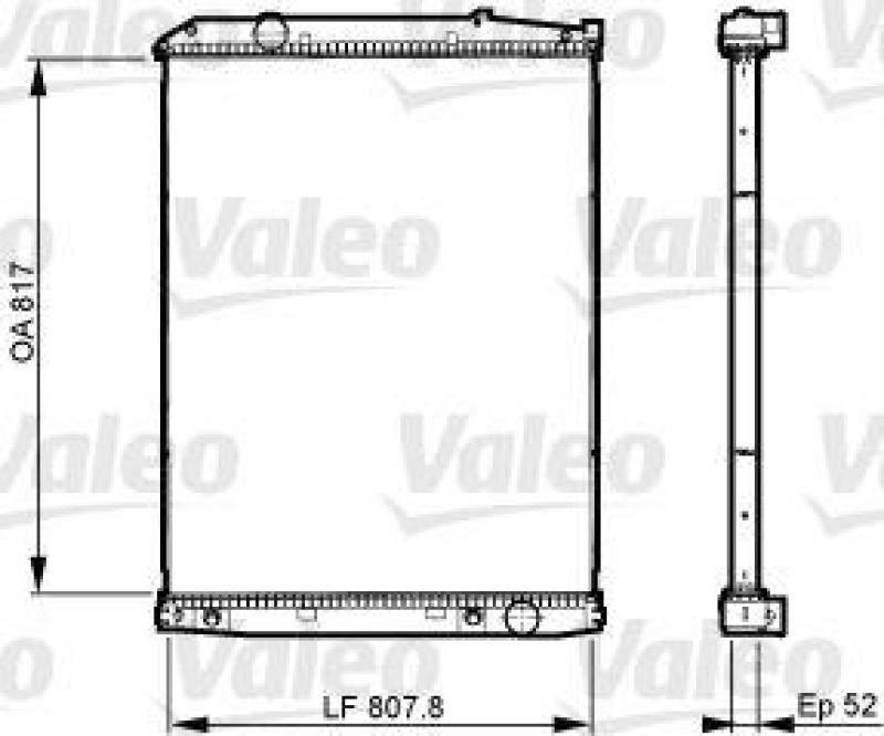 VALEO 733513 Motorkühler MERCEDES ACTROS (96-)